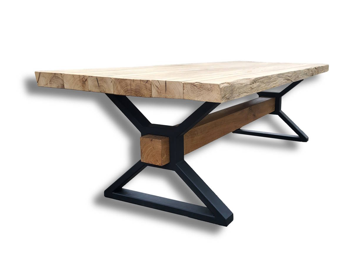 Altholztisch Blockwand-X