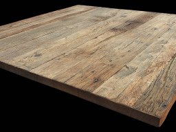 Altholzplatte Eiche Originaloberfläche - mit Kantenumleimer