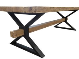 Produkte &raquo; Altholztische und -platten &raquo; Altholztisch Blockwand-X