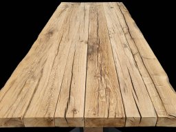 Altholztisch Blockwand-X-Form