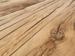 Altholztisch Blockwand-X-Form