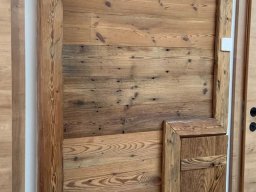 Halbe Balken - Scheinsparren als Rahmen